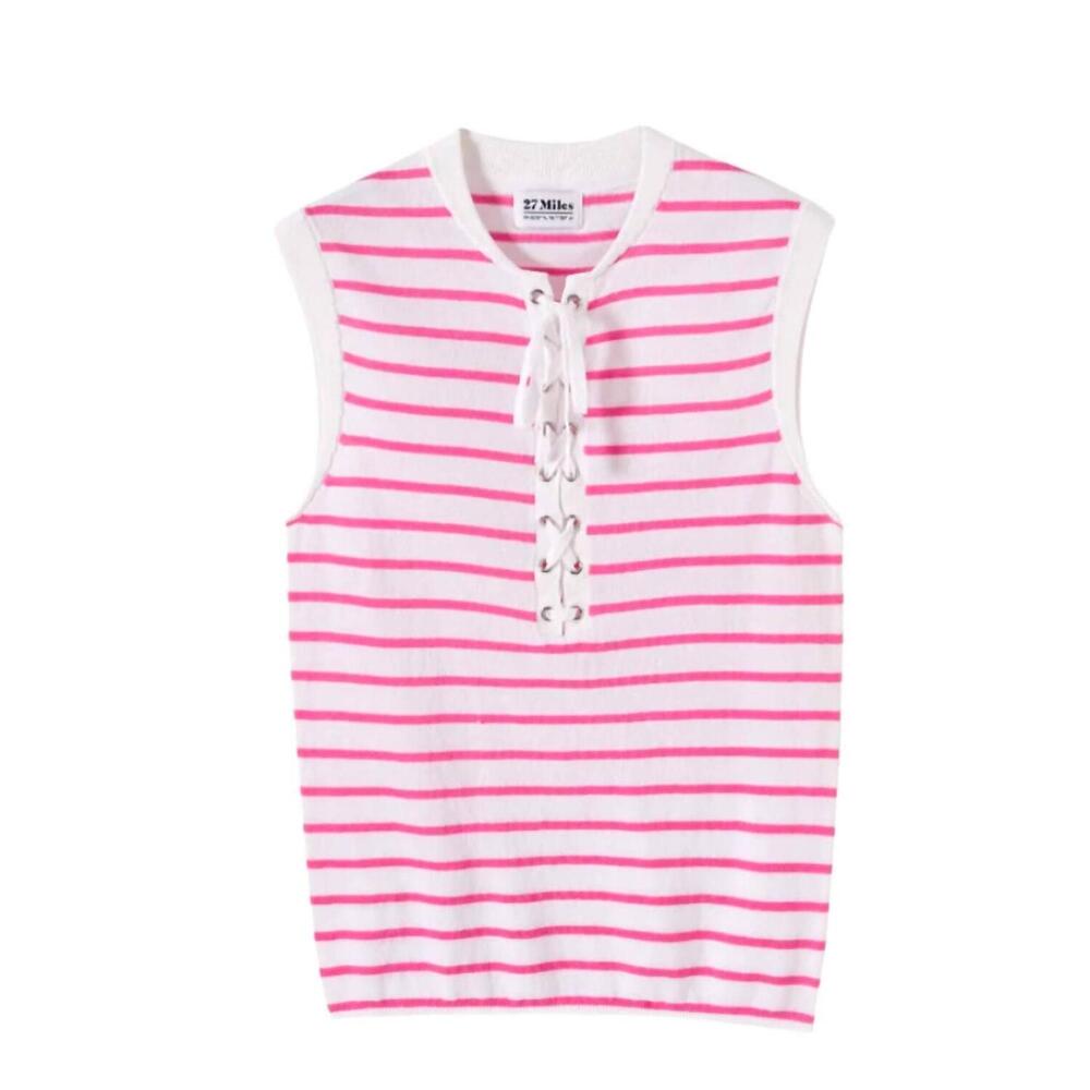 NEW 27 MILES MALIBU women's hailey top in rose